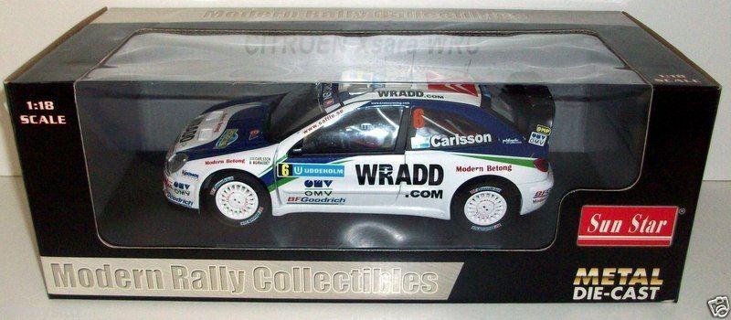 SUNSTAR 1/18 - 4426 CITROEN XSARA WRC RALLY SWEDEN 2007 CARLSSON GIRAUDET