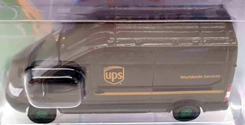 Greenlight 1/64 Scale Model Van 530106 - 2019 Ford Transit UPS Chase Van - Brown
