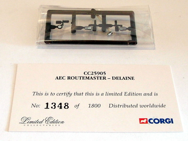 Corgi 1/50 Scale Diecast CC25905 - AEC Routemaster Double Decker Bus - Delaine