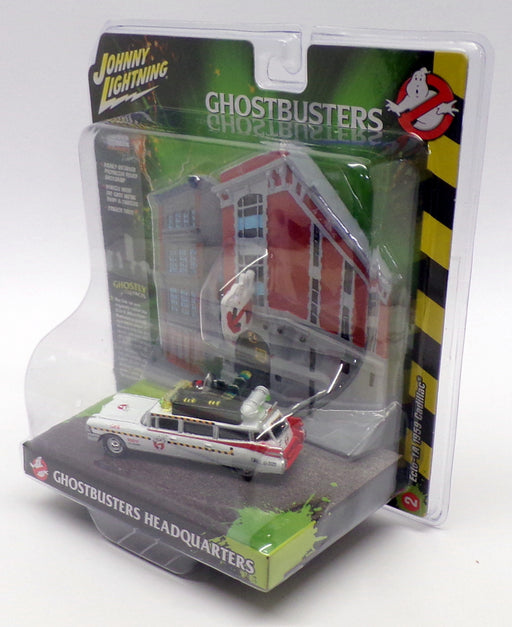 Johnny Lightning 1/64 Scale JLDR002 - Ecto-1A 1959 Cadillac Ghostbusters Diorama