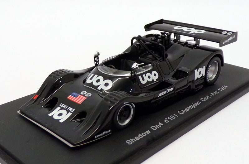 Spark 1/43 Scale S1120 - Shadow Dn4 #101 Champion Can-Am 1974 - Black