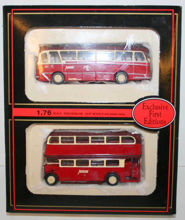EFE 1/76 EFE002 Scale Barton Transport 2 Piece Bus Set - Grenadier / RTL
