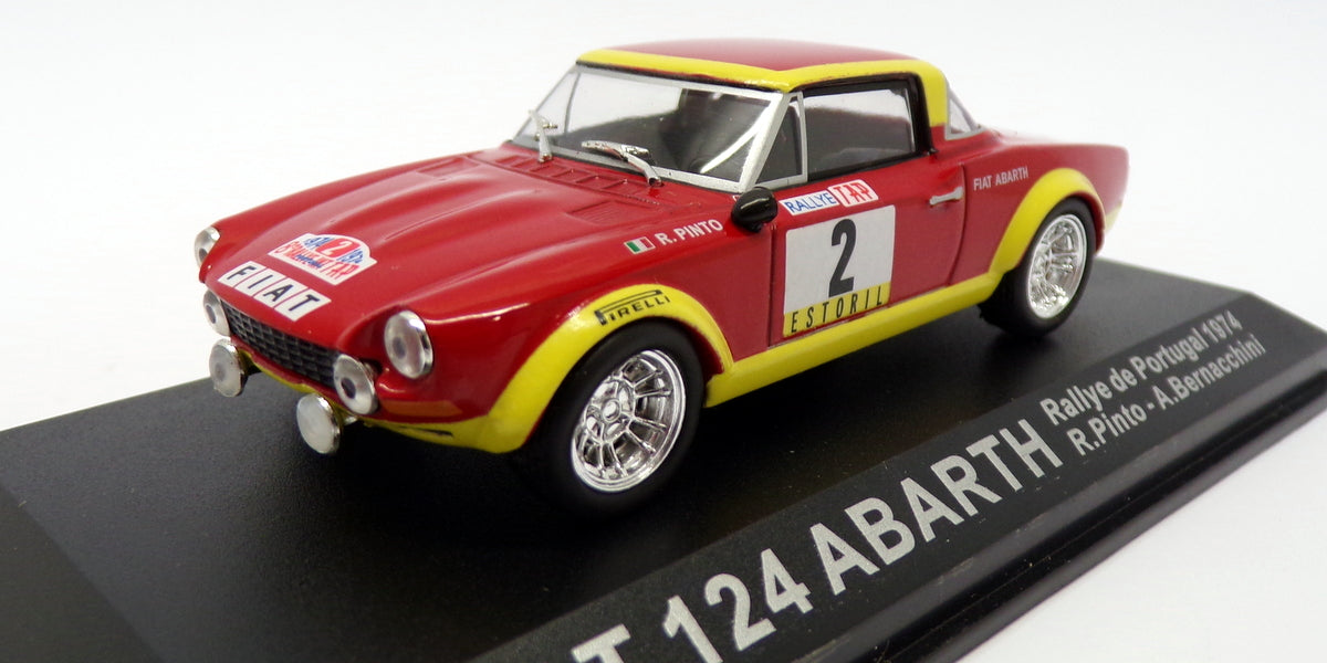 Die cast 1/43 Modellino Auto Fiat 124 Abarth Rally de Portugal 1974 M. Alen - Dak Mantova sas Die cast 1/43 Modellino Auto Fiat 124 Abarth Rally de Portugal 1974 M. Alen - Dak Mantova sas