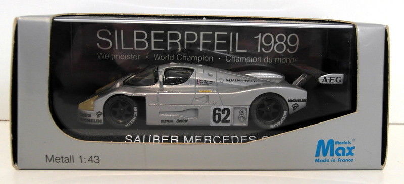 Max 1/43 scale diecast - 110020 Sauber Mercedes C9 Silberpfeil 1989