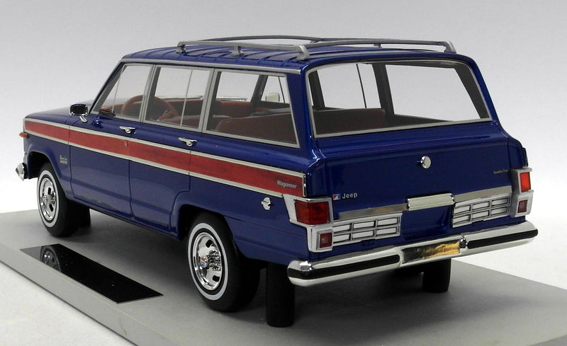 LS Collectibles 1/18 Scale - LS037A Grand Wagoneer Jeep Metallic Blue