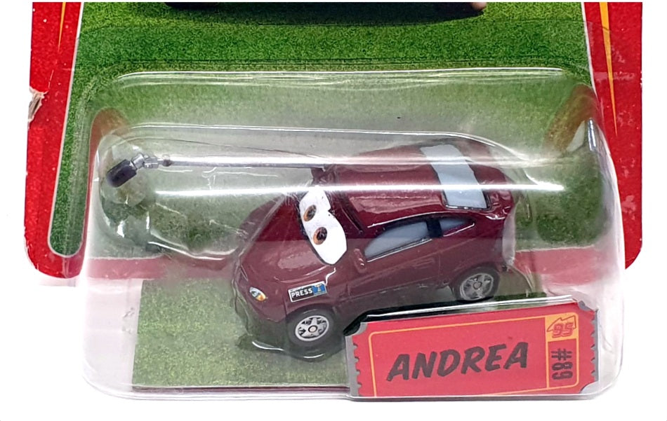 Mattel Disney Pixar Cars P1650 #95 - Andrea Vehicle - Burgundy