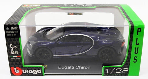 Burago 1/32 Scale Diecast Model Car 18-42025 - Bugatti Chiron - Blue