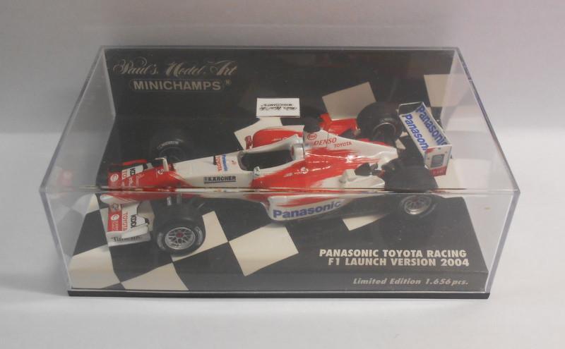 MINICHAMPS F1 1/43 Scale - 400 040186 PANASONIC TOYOTA F1 LAUNCH VERS.2004