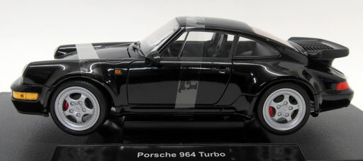 Welly 1/18 Scale Diecast - 18026W Porsche 911 964 Turbo Black Model Car