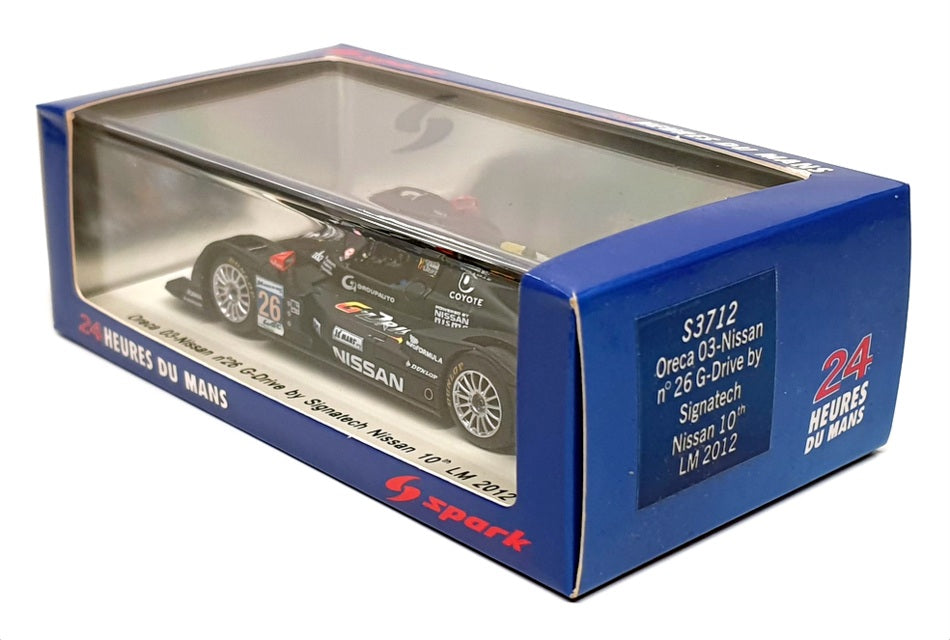 Spark 1/43 Scale S3712 Oreca 03 Nissan G-Drive By Signatech Nissan 10th LM 2012