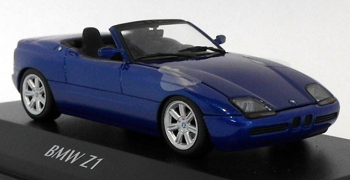Maxichamps 1/43 Scale Diecast 940 020101 - 1991 BMW Z1 E30 - Metallic Blue
