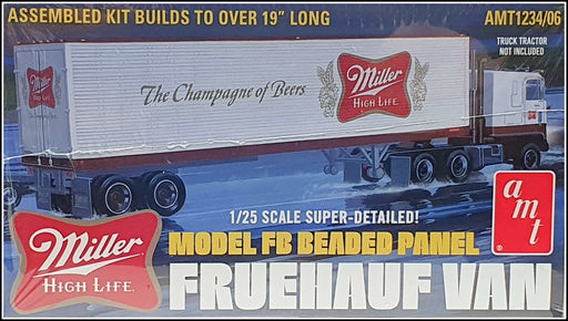 AMT Round 2 1/25 Scale AMT1234/06 - Fruehauf 40' Semi Trailer Miller Beer