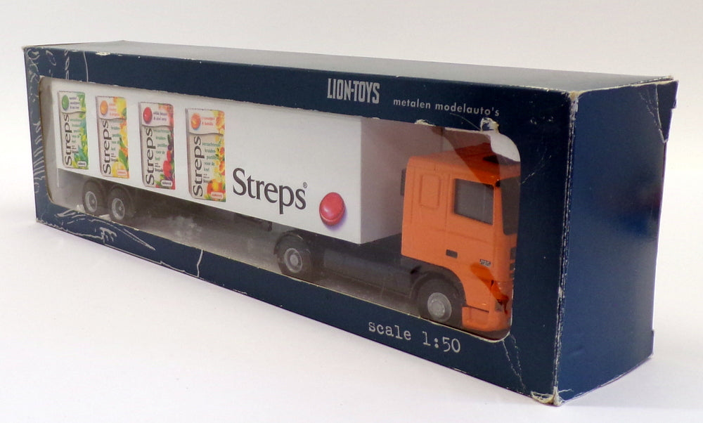 Lion Toys 1/50 Scale Diecast No.36 - DAF 95 XF Truck & Trailer - Streps