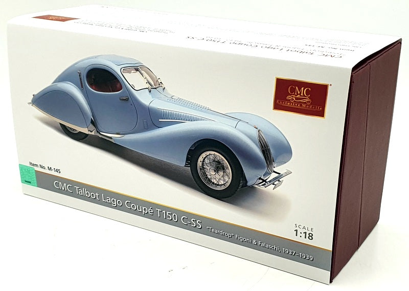 CMC 1/18 Scale Diecast M-145 - 1937/39 Talbot Lago Coupe T150 C-SS ...