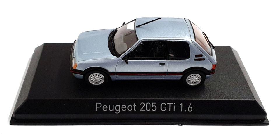 Norev 1/43 Scale Diecast 471723 - 1988 Peugeot 205 GTI 1.4 - Topaze Blue