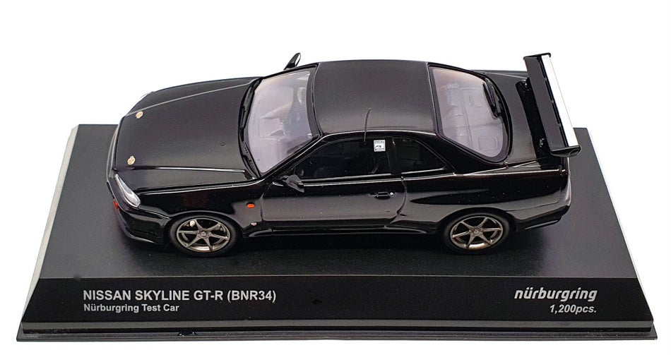 Kyosho 1/43 Scale 03386BK - Nissan Skyline GT-R (BNR34) Nurburgring Test Car
