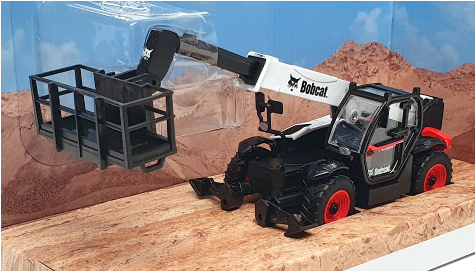 Burago 1/50 Scale 18-32088 - Bobcat Telescopic Telehandler With Man Platform
