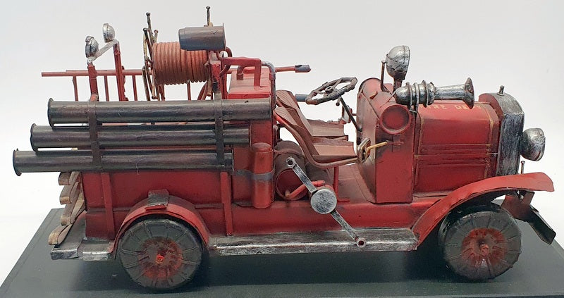 Unbranded 39cm Long Tin Fire Truck UB0903 - SO Ppaire Fire Dept Truck