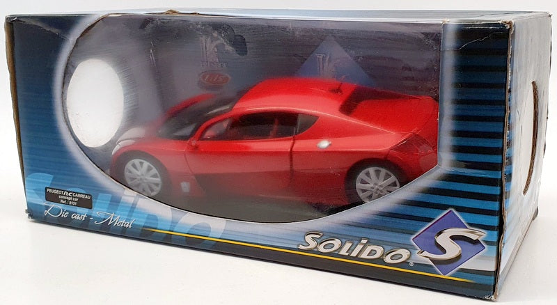 Solido 1/18 Scale Model Car 203828 - Peugeot RC Carreau Concept Car - Red