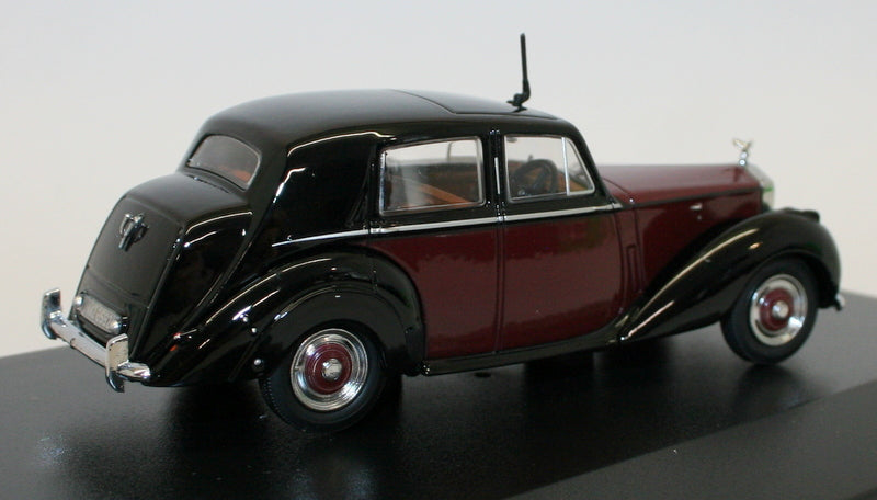 Oxford Diecast 1/43 Scale Car 43RSD001 - Rolls Royce Silver Dawn - Maroon/Black
