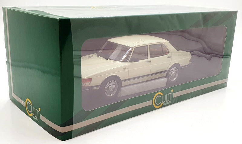 Cult Models 1/18 Scale CML099-2 - SAAB 900 Turbo 4 Door - White