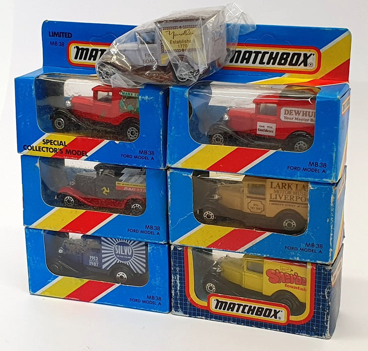 Matchbox Appx 8cm Long Diecast ST007 - Set Of 7 Assorted Vans