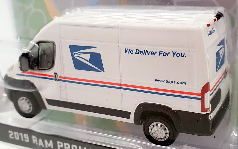 Greenlight 1/64 Scale Model Van 53010 - 2019 Ram Promaster USPS - White