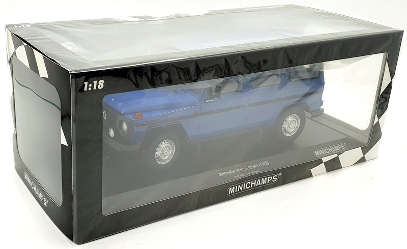 Minichamps 1/18 Scale Diecast 155 038100 - Mercedes-Benz G-Model LWB Dark Blue