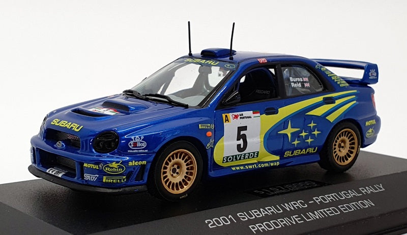 Prodrive/Ixo 1/43 Scale IXS01 - 2001 Subaru WRC - #5 Portugal Rally Burns/Reid
