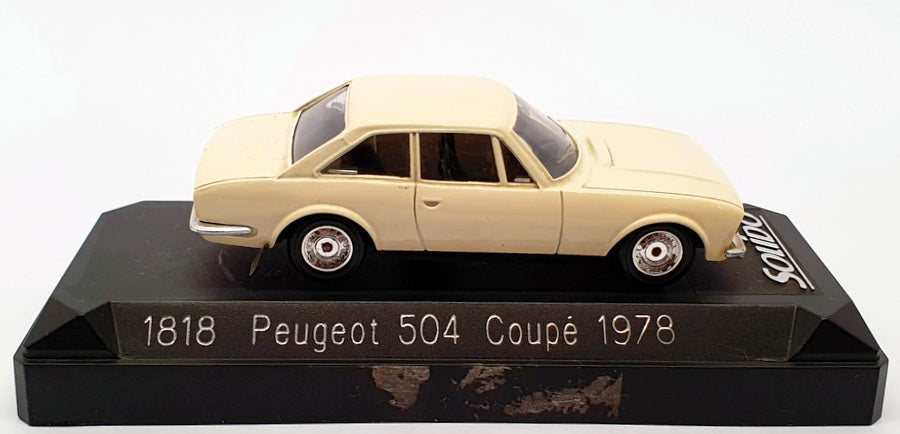 Solido 1/43 Scale Model Car 1818 - 1978 Peugeot 504 Coupe - Ivory