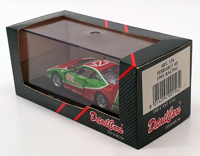 Detail Cars 1/43 Scale ART156 - Ferrari F40 Racing 1995 - #60 Red/Green