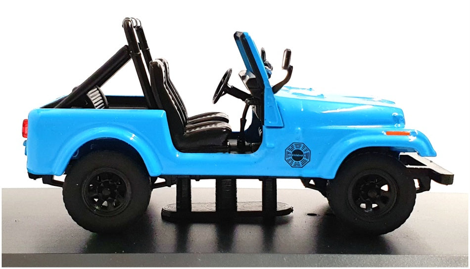 Greenlight 1/43 Scale 86309 - 1977 "Dharma" Jeep CJ7 Lost - Blue