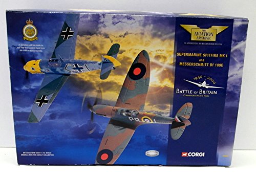 Corgi 1/72 Scale Diecast 49505 Spitfire + Messerschmitt Battle of Britain set