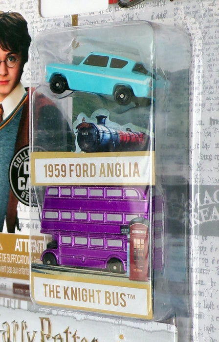 Jada Diecast 2 Piece Set 31719 - 1959 Ford Anglia & Knight Bus - Harry Potter
