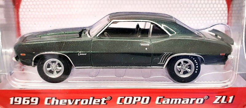 Greenlight 1/64 Scale Model Car 37220-B - 1969 Chevrolet COPD Camaro ZL1 - Green