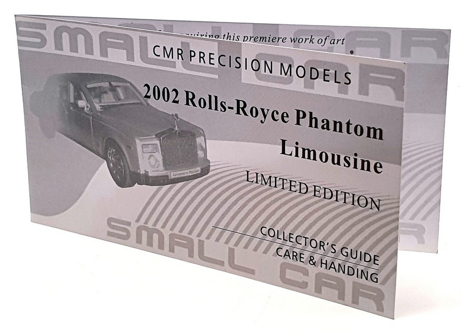 CMR Models 1/43 Scale 055 - 2002 Rolls Royce Phantom Limousine - White