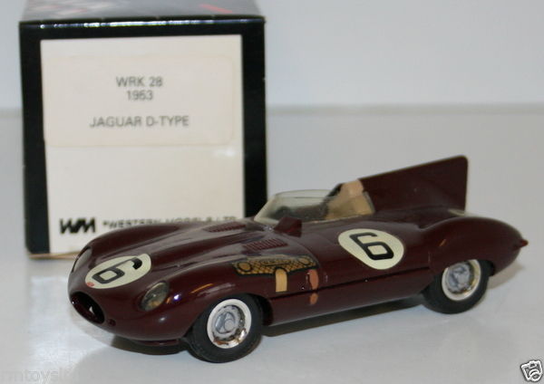 WESTERN MODELS 1/43 WRK28 - 1953 JAGUAR D TYPE - WMTC CLUB 1989 RUSSELL MARTIN