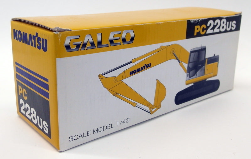 Tomica 1/43 Scale Diecast - PC228US Galeo Komatsu PC228 US Excavator