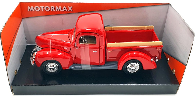 Motormax 1/24 Scale Diecast 73234 - 1940 Ford Pickup - Red