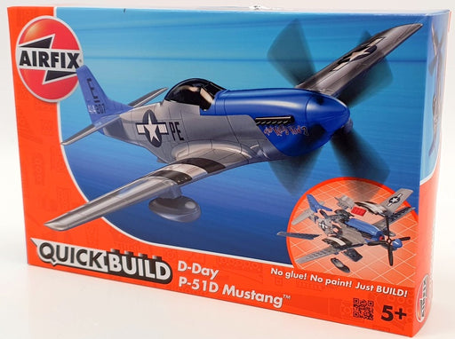 Airfix 21cm Long Model Aircraft J6046 - P-51 D Mustang Quick Build Kit