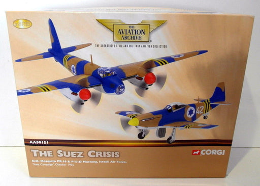 Corgi 1/72 AA99151 D.H Mosquito Pr16 & P-51 Mustang Israeli A/F