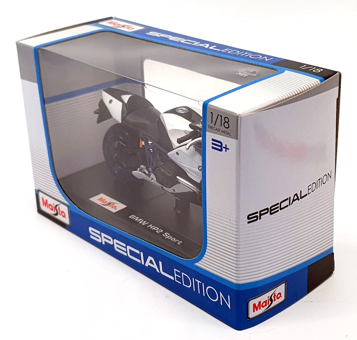 Maisto 1/18 Scale Motorbike 08010 - BMW HP2 Sport - Black/Blue/White