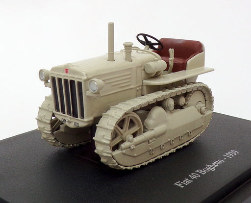 Hachette 1/43 Scale Model Tractor HT109 - 1939 Fiat 40 Boghetto - Ivory