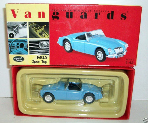 VANGUARDS 1/43 VA05002 IRISH BLUE MGA OPEN TOP