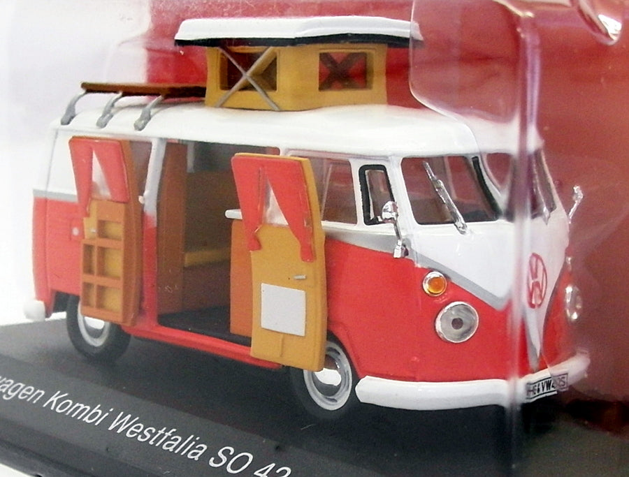 Hachette 1/43 Scale Model G1Y10001 - 1966 VW Kombi Westfalia SO 42 Caravan