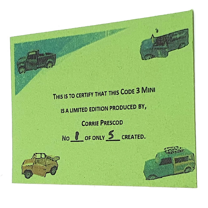 Corgi 1/36 Scale C3MINB - Mini Reworked Conversion In This Colour - Green