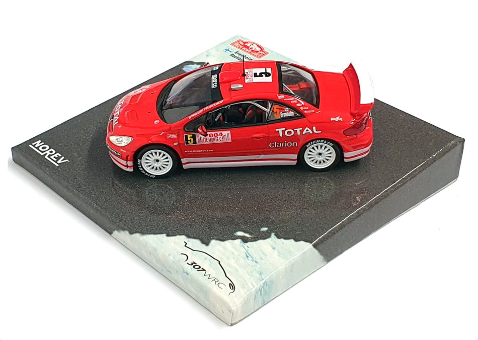 Norev 1/43 Scale 473790 - Peugeot 307 WRC Monte Carlo 2004 - #5 Gronholm