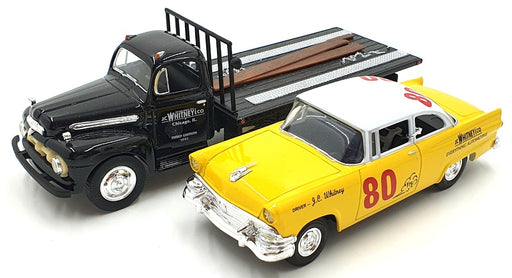 First Gear 1/34 Scale 19-1951 56 Stock Car & 51 F-6 Flatbed Adesa Auction