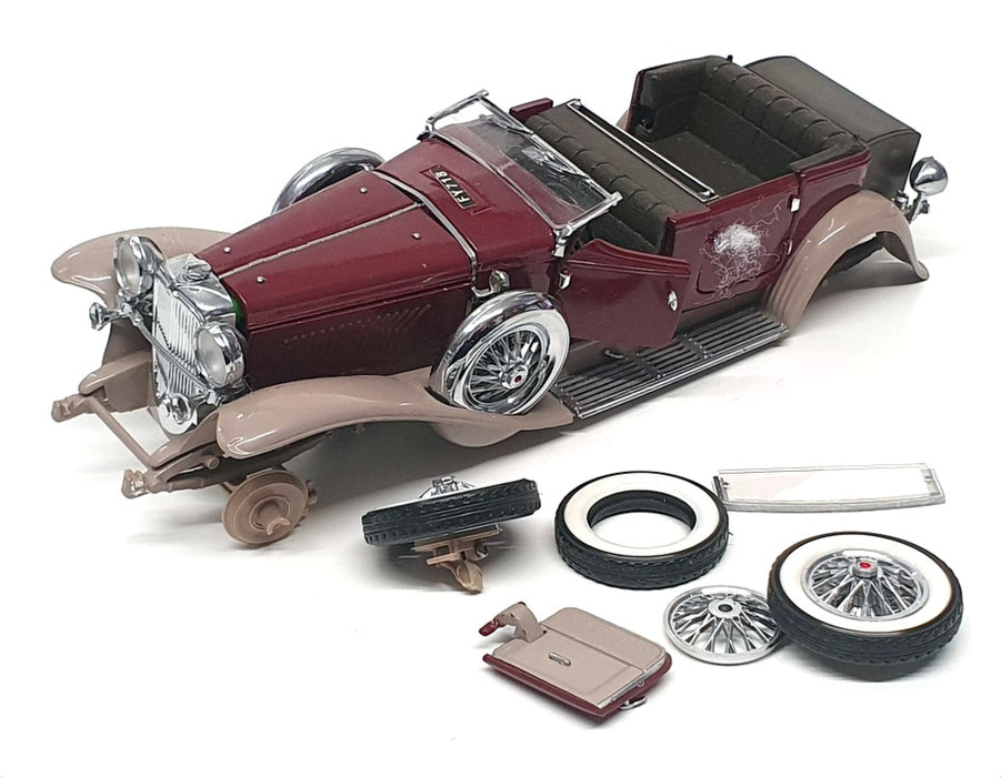 Franklin Mint 1/24 Scale 18323N - 1930 Duesenberg Derham - Maroon