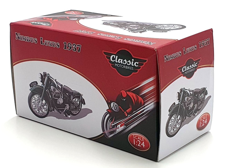 Atlas Editions 1/24 Scale 4 658 123 - 1937 Nimbus Luxus Motorbike - Green